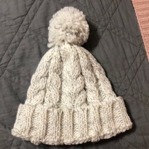 Lucky Brand Knit Hat White/Gray OS